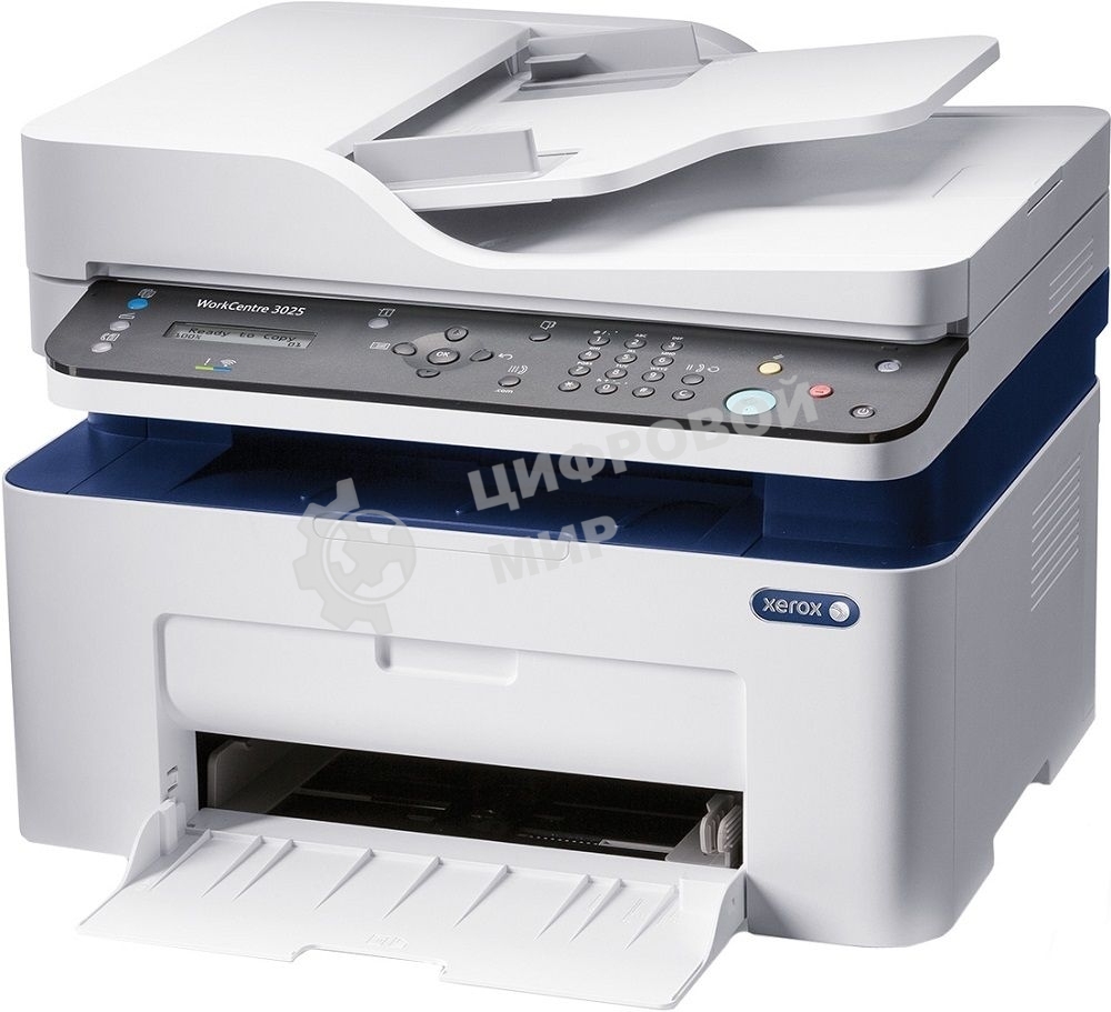 МФУ лазерное Xerox WorkCentre 3025NI (WC3025NI#), A4, ч/б, печ. до 20 стр/мин., скан. до 17 стр/мин., 1200 x 1200 dpi (печать) 600 x 600 dpi (скан.), Wi-Fi, Ethernet, USB