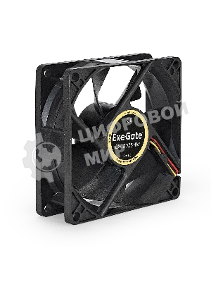Вентилятор для корпуса ExeGate EX08025HM черный, 80 мм, 2000 об/мин, 19 дБ