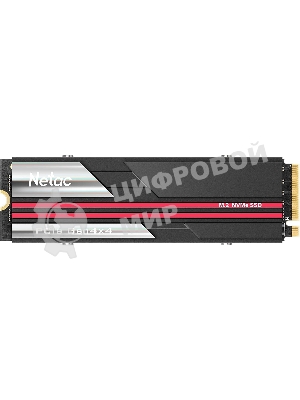Накопитель SSD Netac NV3000, 2Tb, PCIe 3.0 x4, M.2 2280, NVMe, R/W 3100/2100, с радиатором