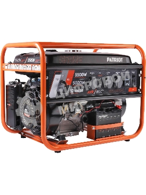 Электрогенератор бензиновый Patriot GRS 6500E, 5.5 кВт, 75 дБ, 76 кг