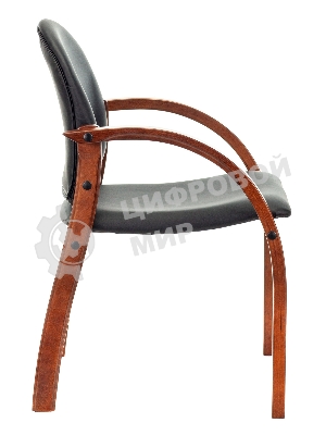 Стул Бюрократ ДЖУНО черный, искусственная кожа