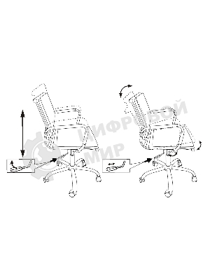Кресло Бюрократ CH-993-Low/Black черный, экокожа