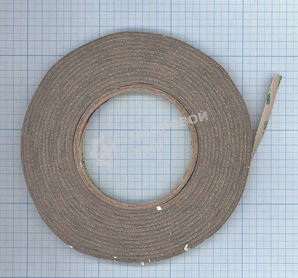 Скотч 3M 300LSE двухсторонний, прозрачный, ширина 10мм, длина 55м