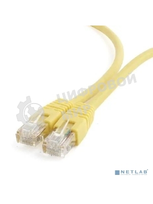 Патч-корд UTP Cablexpert cat.6, 1м, литой, многожильный, желтый