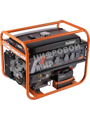 Электрогенератор бензиновый Patriot GRS 6500E, 5.5 кВт, 75 дБ, 76 кг