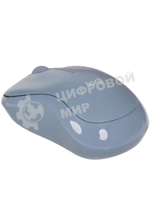 Мышь беспроводная Logitech M221 голубой, 1000 dpi, радиоканал, USB, кнопки - 3