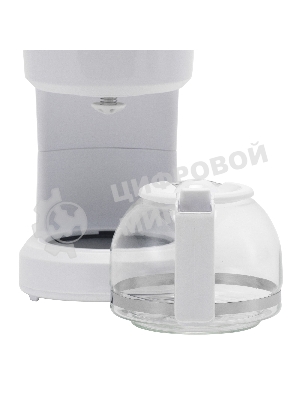 Кофеварка капельная Starwind STD0611 белый, исп. кофе - молотый, 0.6 л, 600 Вт.