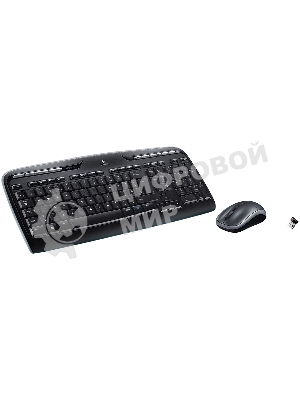 Комплект клавиатура + мышь Logitech MK330 клав:черный мышь:черный USB беспроводная Multimedia