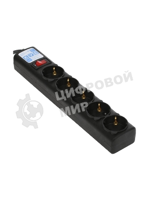 Сетевой фильтр Surge protector Power Cube 1.9m for conn. to UPS(C14) 5 outlets, 10A черный/графит