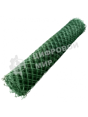 Решетка Россия заборная в рулоне, 1,8 х 25 м, ячейка 90 х 100 мм, пластиковая, зеленая 64541
