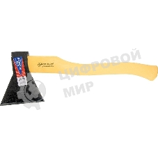 Топор кованный, в сборе, 1400/1650 г, деревянное топорище, 500 мм, Б3, (Труд) г. Вача Россия