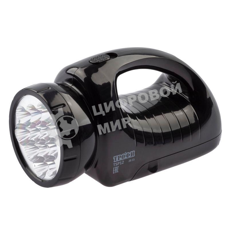 Фонарь ТРОФИ TSP12 12+18xLEDаккумуляторный 4V1.8А·ч ЗУ 220V
