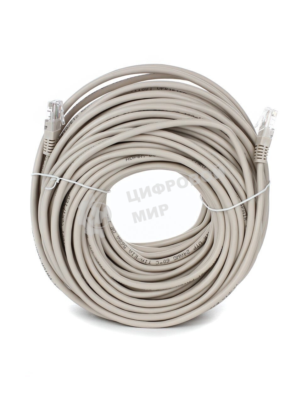 Патч-корд литой Aopen/Qust UTP cat.5е 30м серый