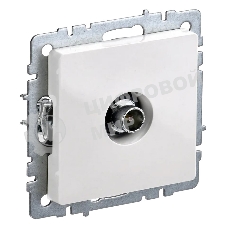 Розетка телевизионная оконечная TV СП Brite РТВ11-0-БрБ белый IEK BR-A10-O-K01