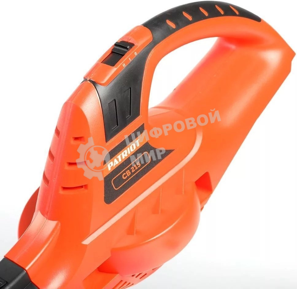 Воздуходув аккумуляторный PATRIOT CB215 21В UES, 2 режима, 150-208км/ч, 130м3/ч (без аккумулятора и зарядного устройства)