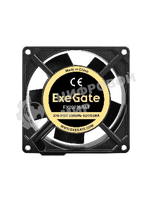 Вентилятор для корпуса ExeGate EX09238BAT черный, 92 мм, 2800 об/мин, 40 дБ