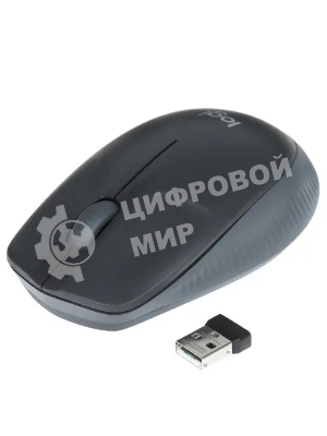 Мышь беспроводная Logitech M190 черный/серый, 1000 dpi, радиоканал, USB, кнопки - 3