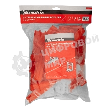 Комплект зажим + клин для системы выравнивания плитки Matrix СВП Ворота XL, 50/50 шт. в пакете