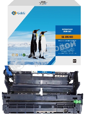 Блок фотобарабана G&G GG-DR3400 DR-3400 черный ч/б:30000стр. для HL-L5000D/L5100DN/L5200DW/L5200DWT/L6200DW/L6200DWT;DCP-L5500DN/L5600DN/L5650DN;MFC-L5700DW/L5800DW/L5850DW/L5900DW/L6700DW/L6800DW Brother