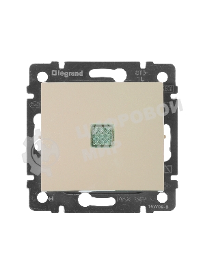 Выключатель Legrand 774310 Valena 10А c подсветкой, сл. кость