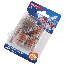 Соединительная клемма многоразовая Rexant 5-и проводная, прозрачная (0,08-4 мм²), (5 шт.)