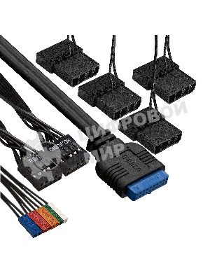 Компьютерный корпус Miditower ExeGate i3 BASE-NPX600 (ATX, БП 600NPX с вент. 12 см, с окном, 1*USB+1*USB 3.0, аудио, 4 вент. 12см с RGb подсветкой)