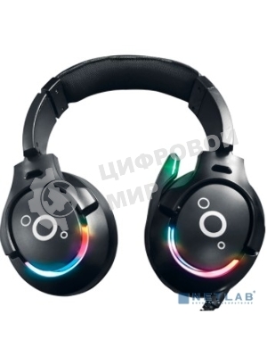 Гарнитура QUMO Olympus чёрный, проводная, USB, подсветка