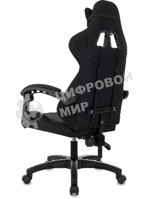 Кресло Zombie Void черный/серый, экокожа, 120 кг, механизм качания