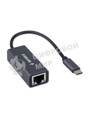 Сетевой адаптер Ethernet Gembird NIC-U8, Type-C USB 3.0 - Gigabit Ethernet adapter, алюминий, RTL8153
