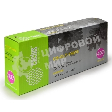 Картридж лазерный Cactus CS-CLT-Y407S желтый (1000 стр.) для Samsung CLP-325/CLX-3185