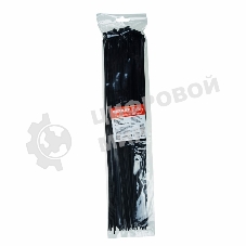 Хомут-стяжка кабельная нейлоновая Rexant 450 x 4,8 мм, черная, упаковка 100 шт.