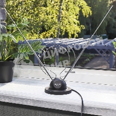 ТB антенна комнатная Rexant телескопическая на подставке 