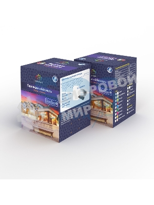 Гирлянда Neon-night Айсикл (бахрома) светодиодный, 2,4 х 0,6 м, белый провод, 230 В, диоды теплый белый, 76 LED