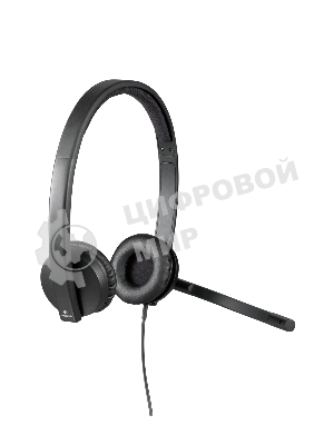 Гарнитура Logitech USB Headset H570e Stereo чёрный, проводная, USB