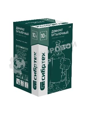 Домкрат гидравлический бутылочный Сибртех, 10 т, 190-370 мм