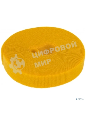 Лента-липучка многоразовая Rexant 5 м х 20 мм, желтая (1 шт.)