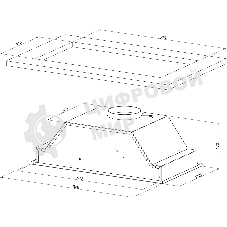 Вытяжка встраиваемая Kuppersberg Intouch 60 B черный, 54 см, 650 куб. м/ч, 41 дБ