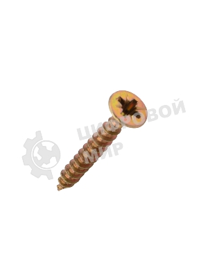 Саморез универсальный Kranz 4х30, желтый цинк, короб (250 шт./уп.)