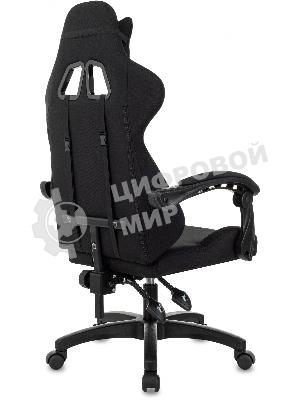 Кресло Zombie Void черный/серый, экокожа, 120 кг, механизм качания