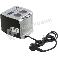 Сетевой фильтр Powerman Стабилизаторы напряжения AVS 1000 C Black\Silver (1000ВА,5А,КПД 98%,без индикации,настольный)