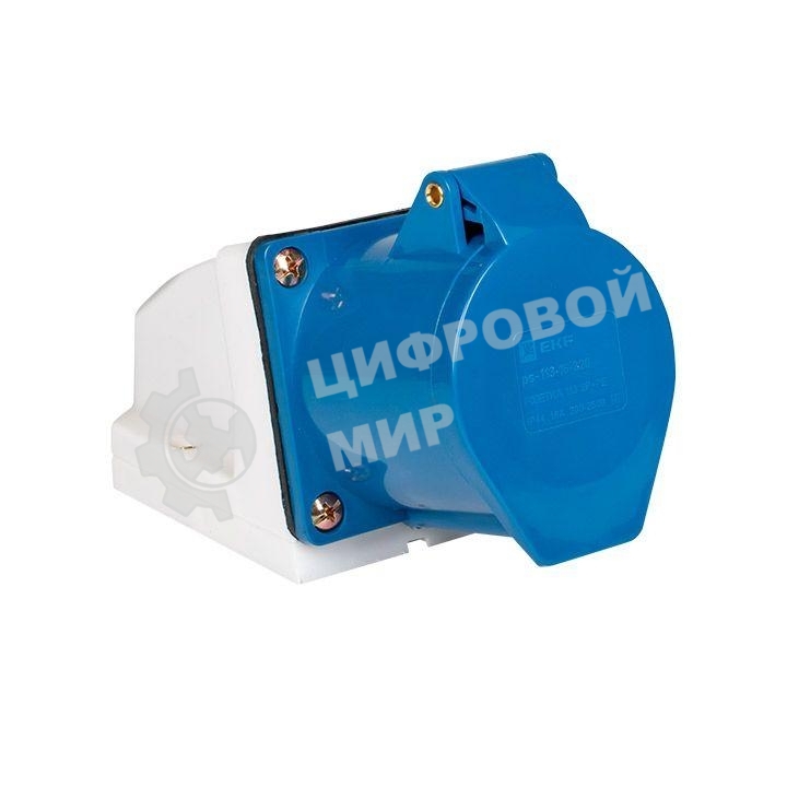 Розетка наруж. уст. 16А 220В 2Р+РЕ IP44 (113) EKF ps-113-16-220