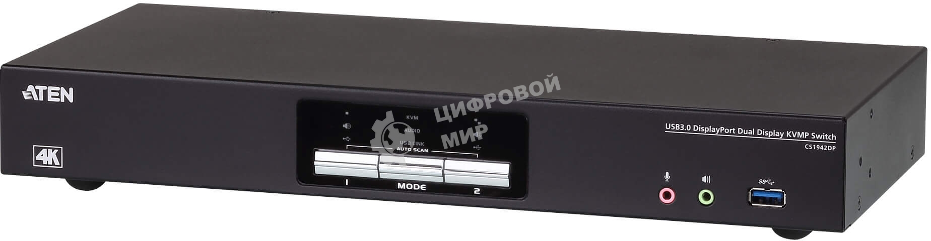 2-Поротовый USB3.0 4K DisplayPort Dual Display KVM переключатель 2-Port USB3.0 4K DisplayPort Dual Display KVM switch