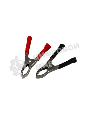 Зажим крокодил Rexant, длина 75 мм, ток 30A, 2 шт., пакет БОПП