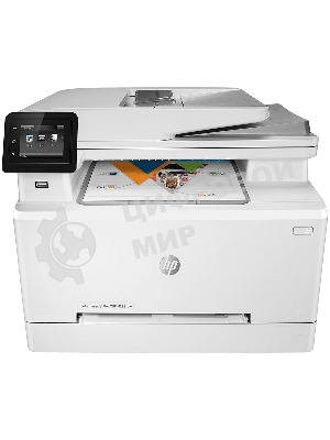 МФУ лазерное HP Color LaserJet Pro M283fdw (7KW75A), A4, цветной, печ. до 21 стр/мин., скан. до 26 стр/мин. (ч/б) 22 стр/мин. (цвет), 600 x 600 dpi (печать) 300x300dpi (скан), USB, RJ-45, Wi-Fi, Air Print, Mopria