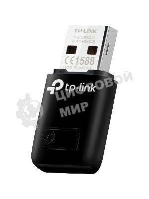 Сетевой адаптер TP-Link SOHO TL-WN823N Беспроводной USB мини адаптер 300 Мбит/с стандарта N c кнопкой QSS(Realtec)