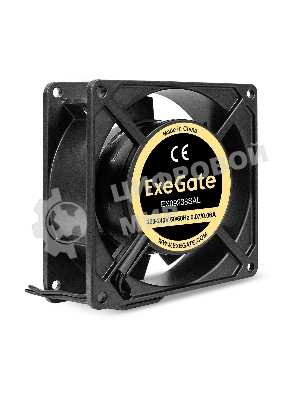 Вентилятор для корпуса ExeGate EX09238SAL черный, 92 мм, 2700 об/мин, 39 дБ