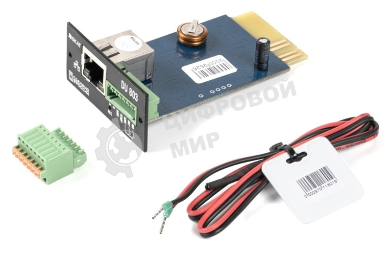 SNMP-модуль Бастион DU 803 SKAT UPS-1000-10000 RACK Мониторинг и упр-е по Ethernet