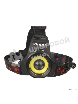 Фонарь налобный Ultraflash E1333 черный 4Вт лам.:светодиодный встроенный аккумулятор (13905)