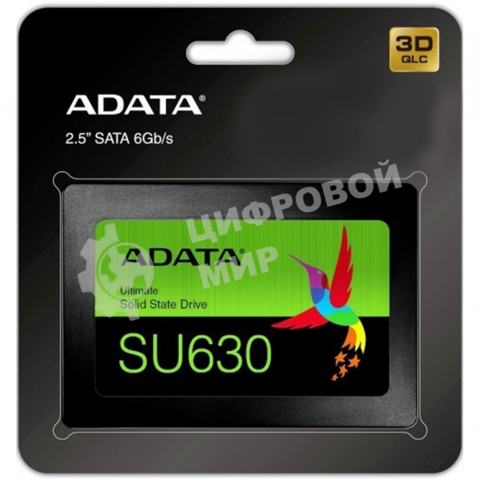 Накопитель SSD ADATA SU630, 960Gb, SATA III, 2.5