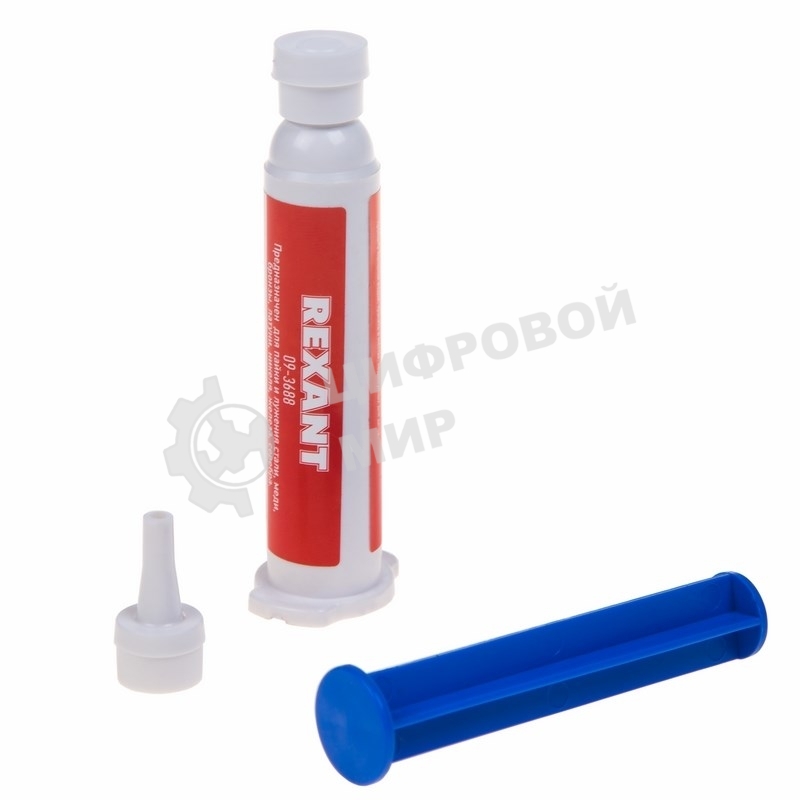 Флюс-гель для пайки Rexant, паяльная кислота, 12 мл, техно-шприц, блистер